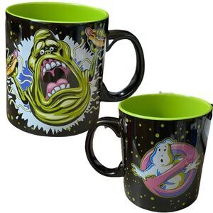 Ghostbusters Movie Arcade Slimer Hotdog 20oz Mug Retro Logo Marshmello‎ Coffee